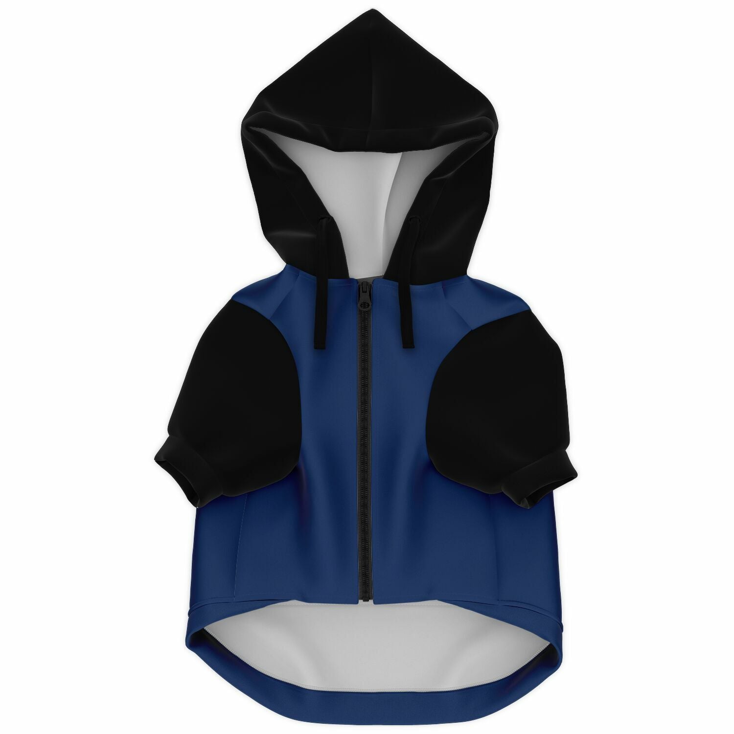 I'm A Boston Terrier Not A French Bulldog Zip-Up Dog Hoodie - Navy Blue and Black