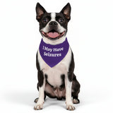 Pet Bandana — "I May Have Seizures" Medical Alert Collar .