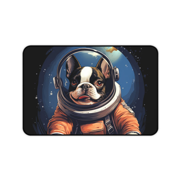 Astronaut Dog Desk Mat - Fun Pet-Themed Office Decor