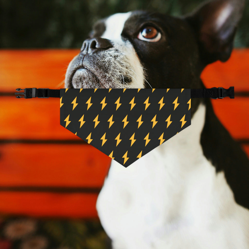 Lightning Bolt Dog Bandana Collar