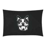 Grungy Boston Terrier Tongue Out 3-Piece Bedding Set