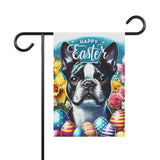 Happy Easter Boston Terrier Garden & House Banner