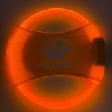 LED Luminous Dog Flying Disc For Training Interactive Toys Game
