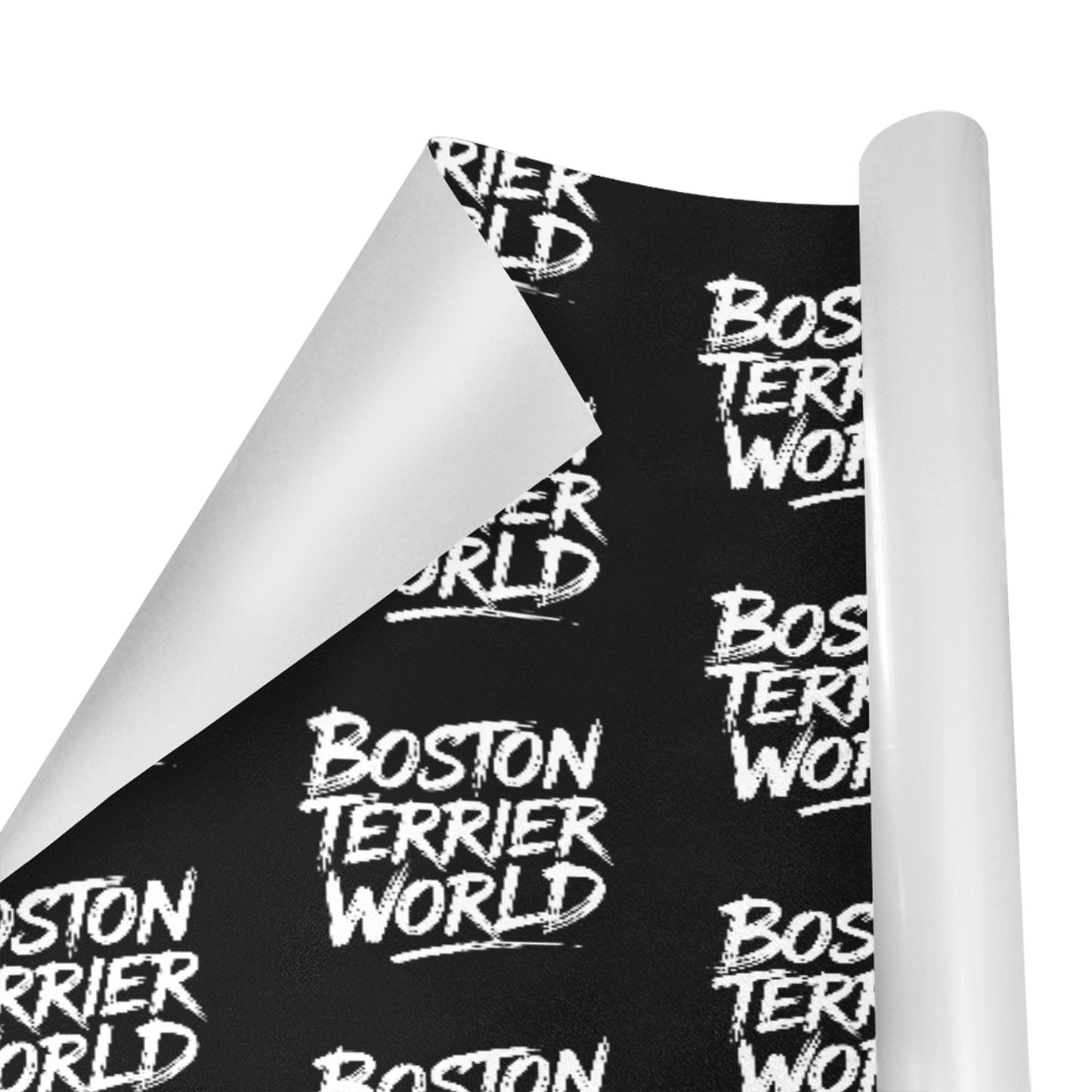 Boston Terrier World Gift Wrapping Paper 58"x 22.8" (1 Roll) .