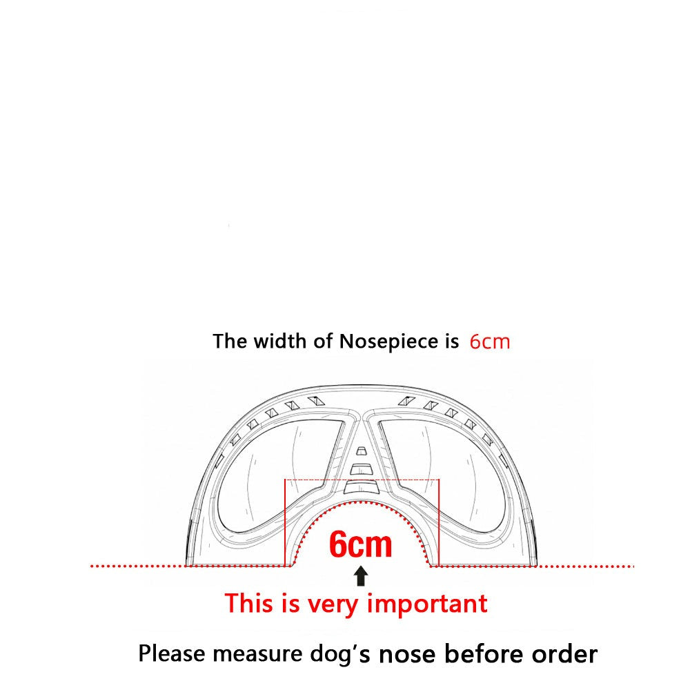 Dog Goggles Waterproof Snow-Proof Soft Frame Comfortable
