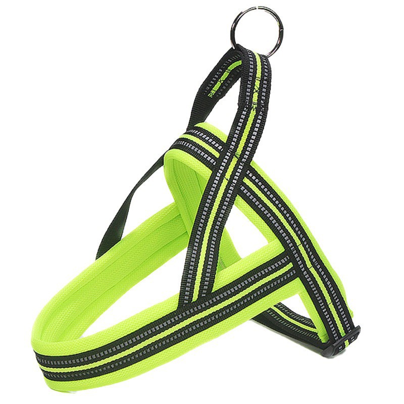 ComfortFit A7 Soft Padded Reflective Strap Dog Harness . Green