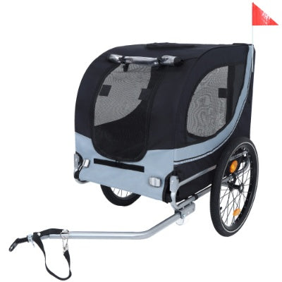 Large Bike Trailer For Dogs 120LB Capacity All-Terrain Pet Carrier