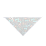 Paws and Bones Dog Bandana - Black, Blue and Orange