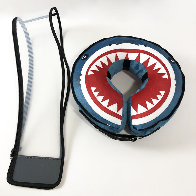 Shark & Watermelon Pet Recovery Collar for Dogs – Soft Protective Cone .