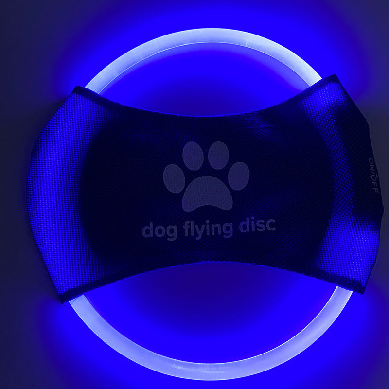 LED Luminous Dog Flying Disc For Training Interactive Toys Game