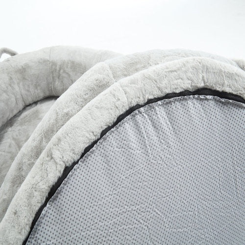 Human Dog Bed For Adult, Giant Extra Large Memory Foam Human Size Pet Bed For People - Light Gray