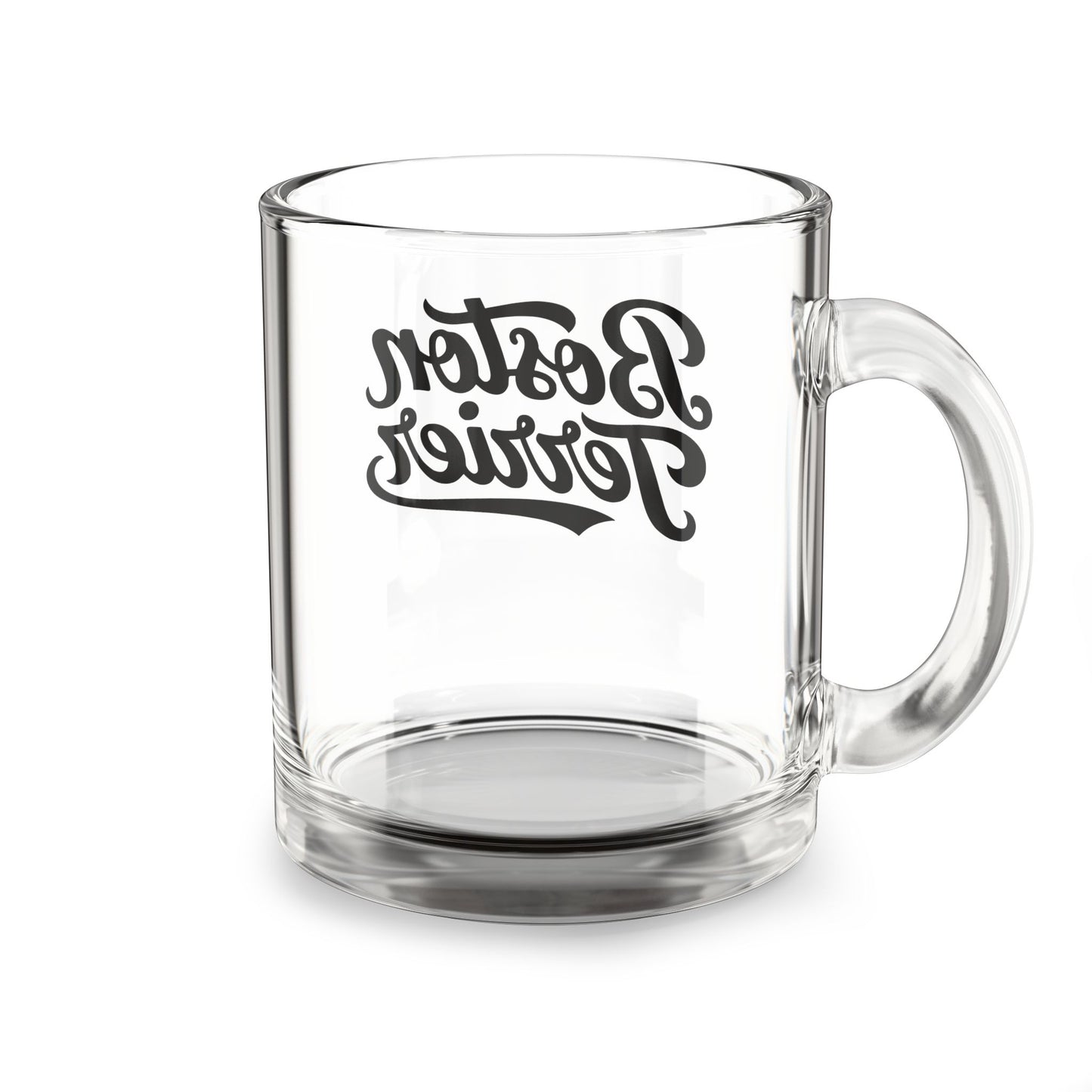 Boston Terrier Glass Mug - 10oz Coffee Tea Cup for Bostie Lovers