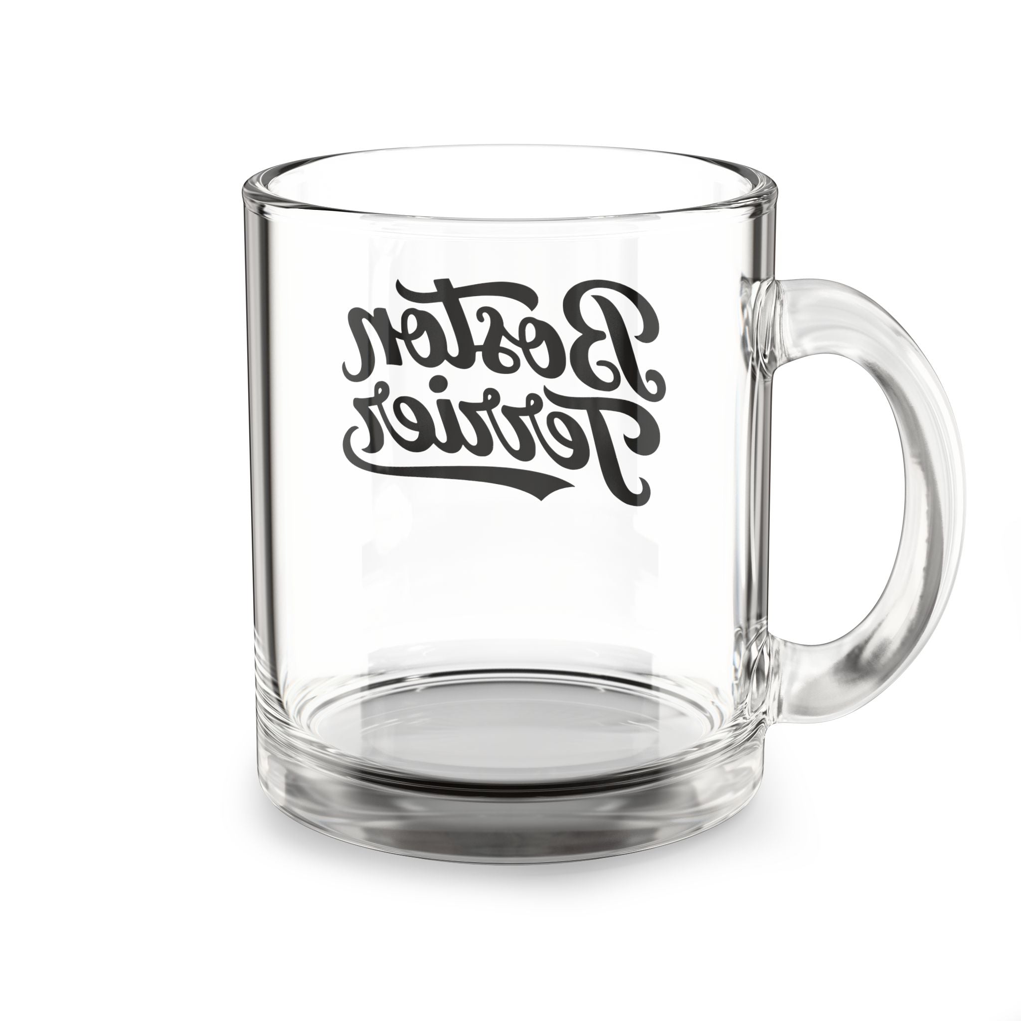 Boston Terrier Glass Mug - 10oz Coffee Tea Cup for Bostie Lovers