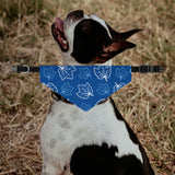 Blue Leaf Dog Bandana Collar