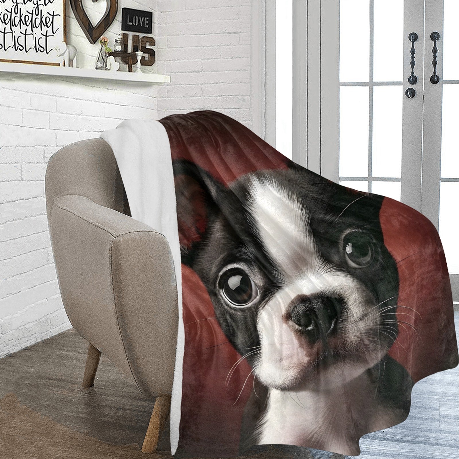 Boston Terrier Puppy Blankets