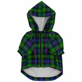 Dog Zip-Up Hoodie - Scottish Plaid