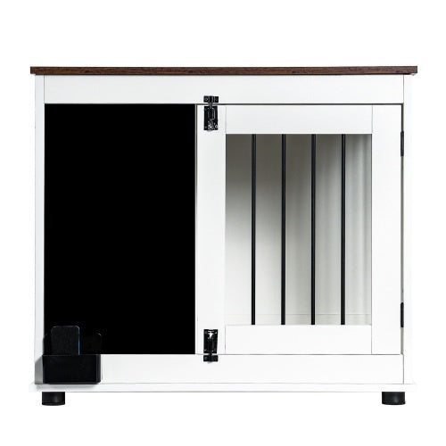 Graffiti Chalkboard Furniture Dog Crate, Kennel With 2 Doors