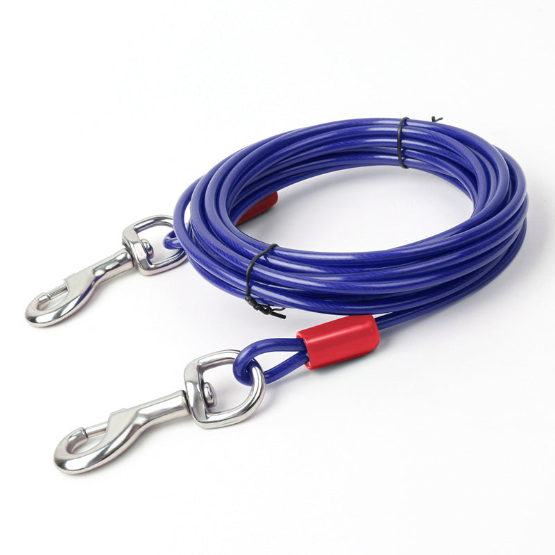 Dog Tie Out Cable With Ground Stake For Yard