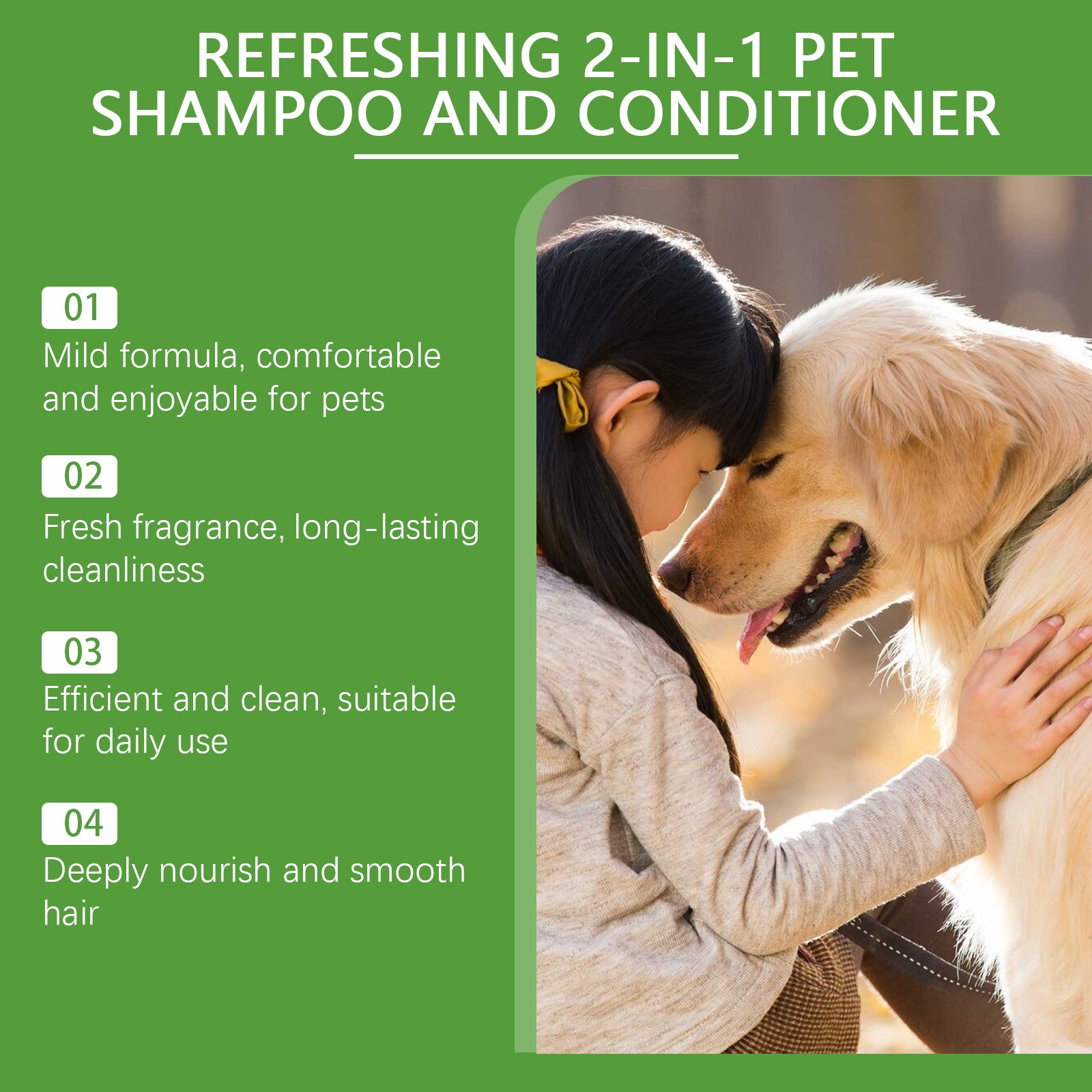 Pet Wash & Care 2-In-1 Dog & Cat Stay Fragrant Body Wash Pet Hair Cleaning Body Wash