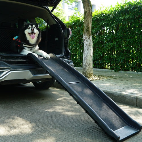 Portable Foldable Pet Ramp For Trucks and SUVs - Black