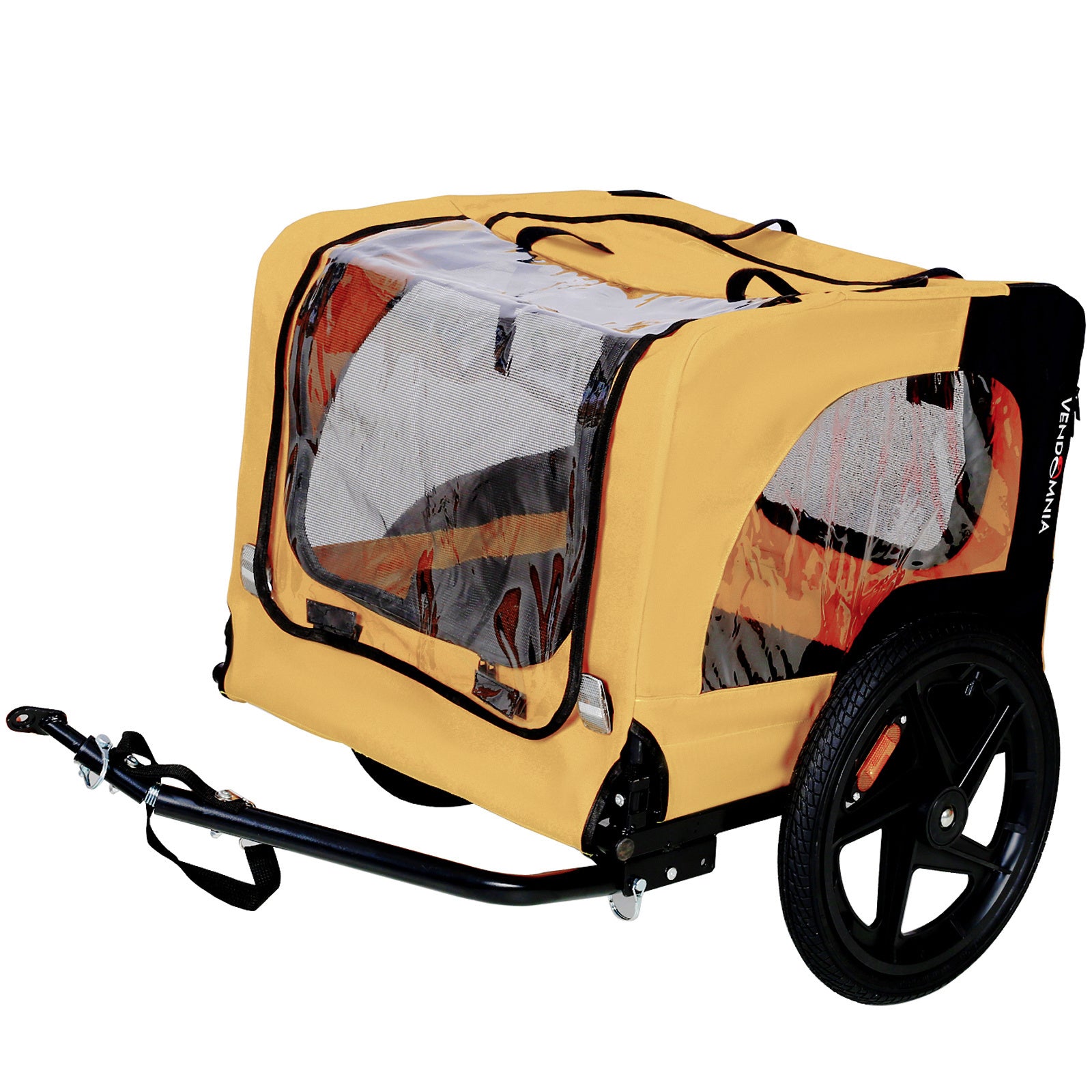 Heavy Duty Foldable Pet Stroller - Dog Carrier With Bicycle Tow