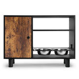 Large Dog Feeder Station with Elevated Dog Bowls