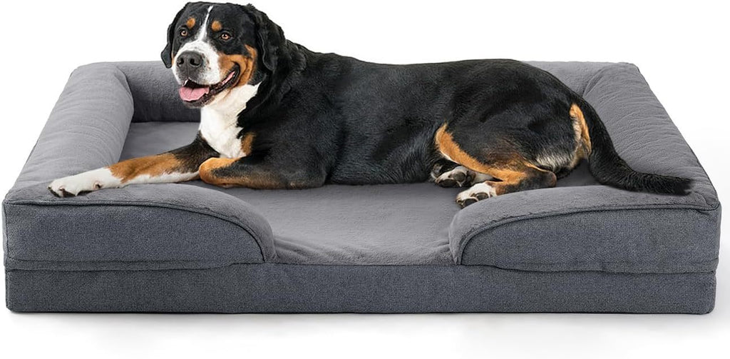 Large Dog Orthopedic Dog Sofa Bed Supportive Foam Pet Mattress Washable And Removable Cover
