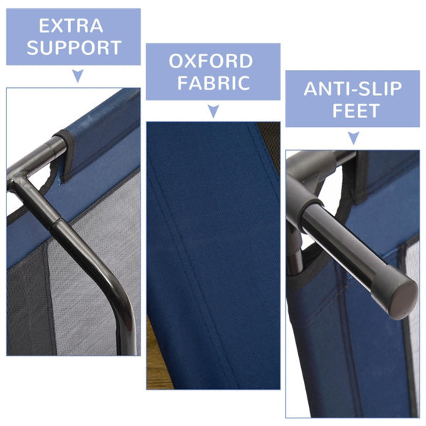 Elevated Dog Bed - Navy Blue