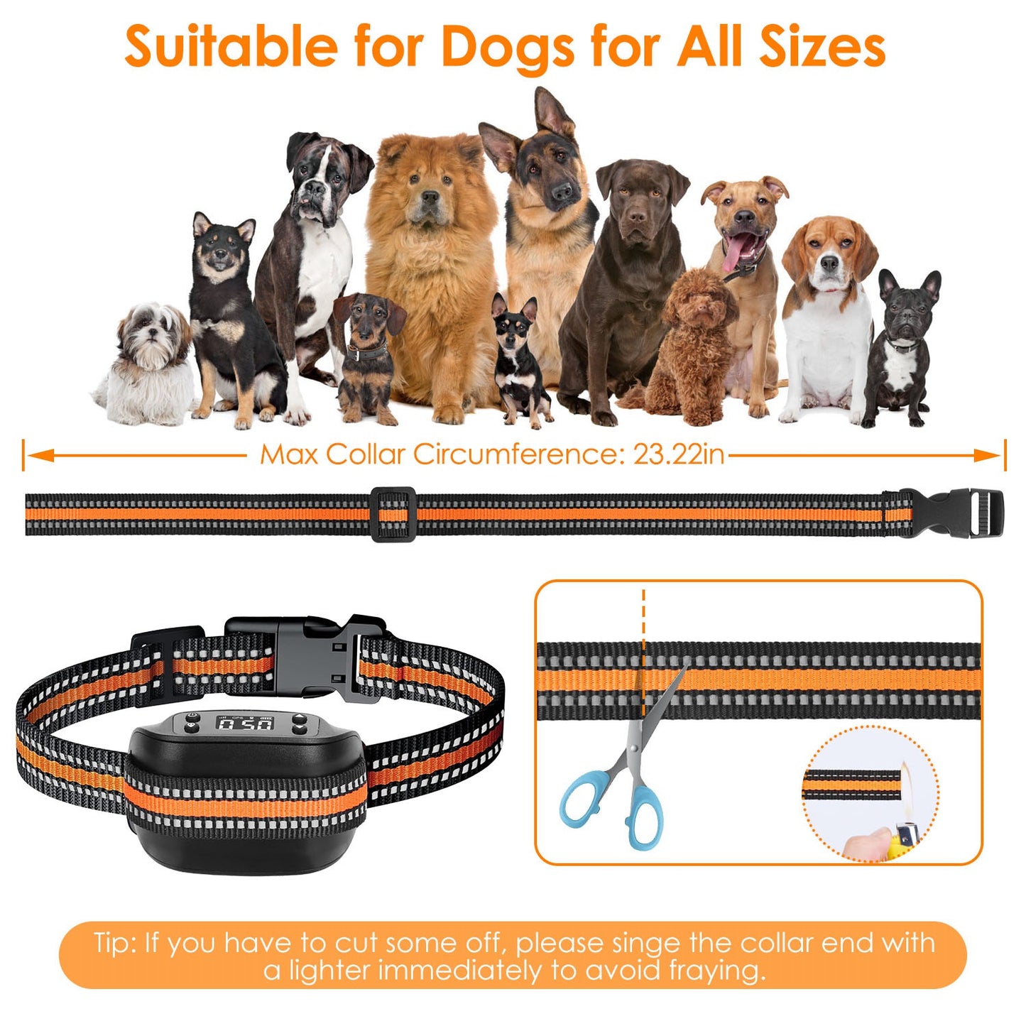2-in-1 Wireless GPS Dog Fence & Tracker Collar – No Wires, Up to 2887FT Range (Waterproof) .