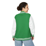 Boston Terrier Unisex Heavyweight Letterman Jacket - Stylish and Cozy