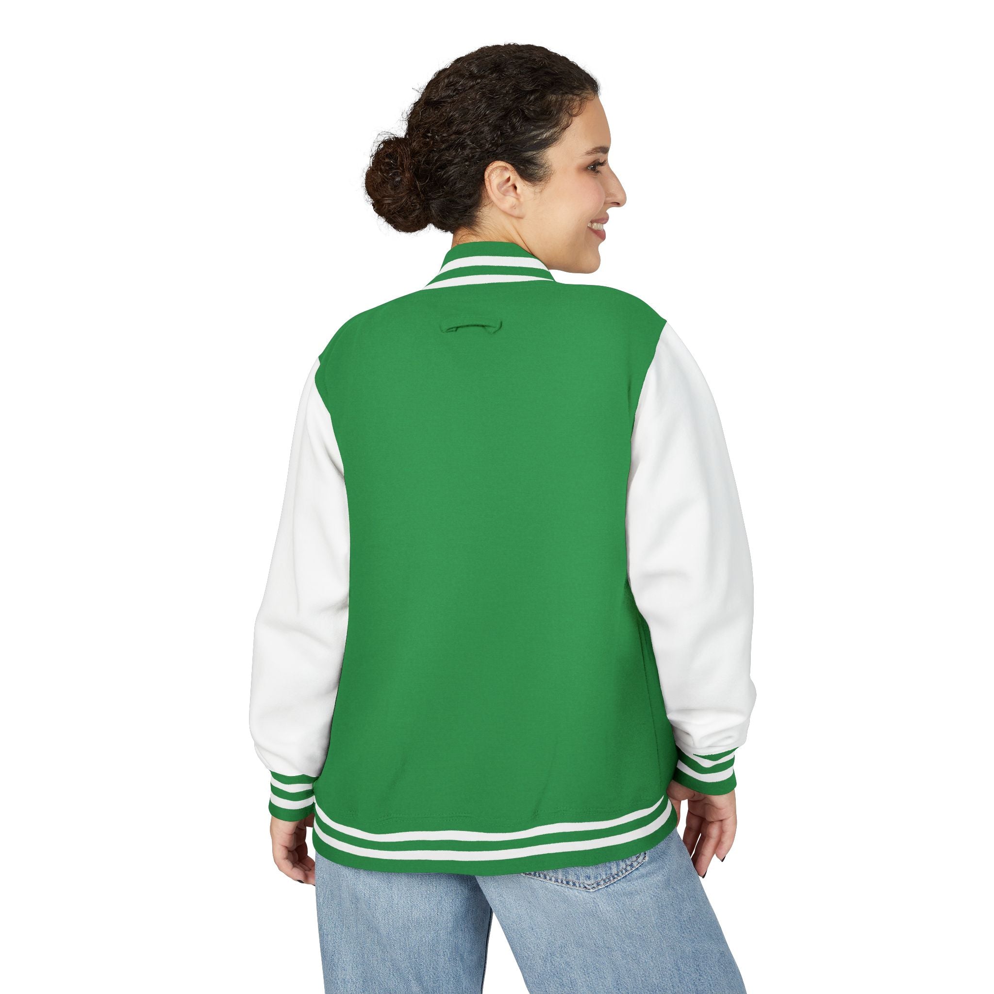 Boston Terrier Unisex Heavyweight Letterman Jacket - Stylish and Cozy