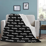 Custom Dog Name Ultra-Soft Micro Fleece Blanket .