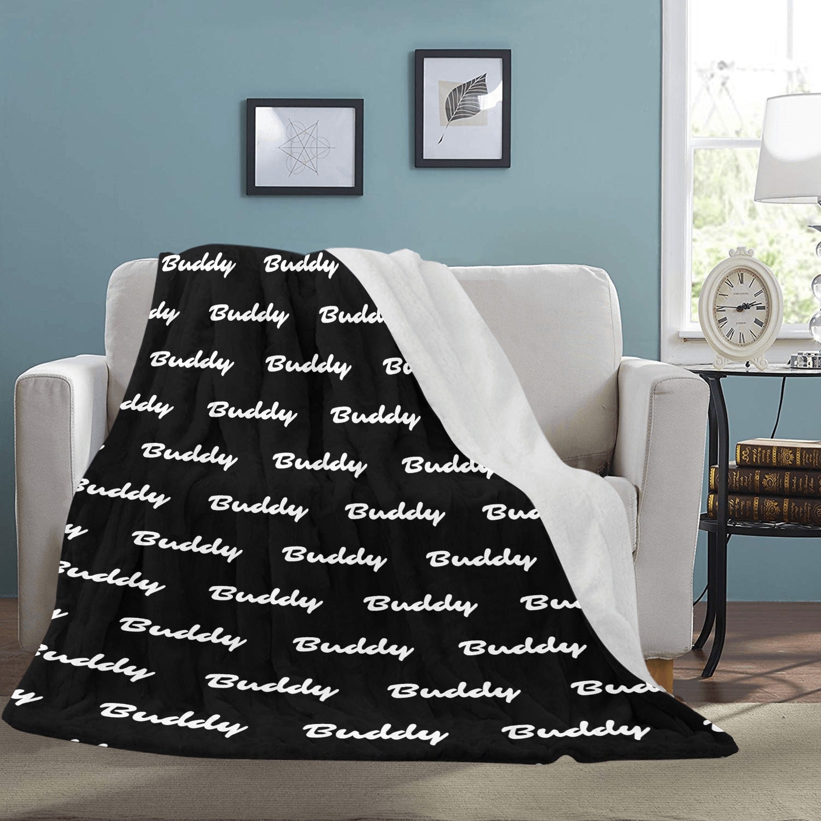 Custom Dog Name Ultra-Soft Micro Fleece Blanket .