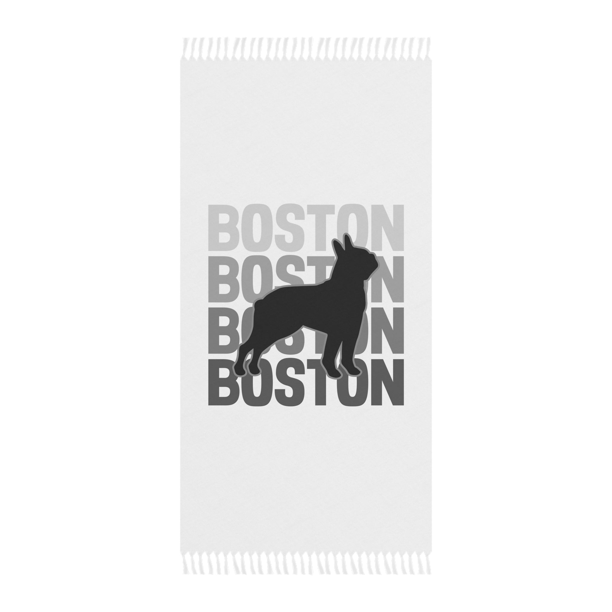 Boston Bulldog Beach Towel - Boho Chic
