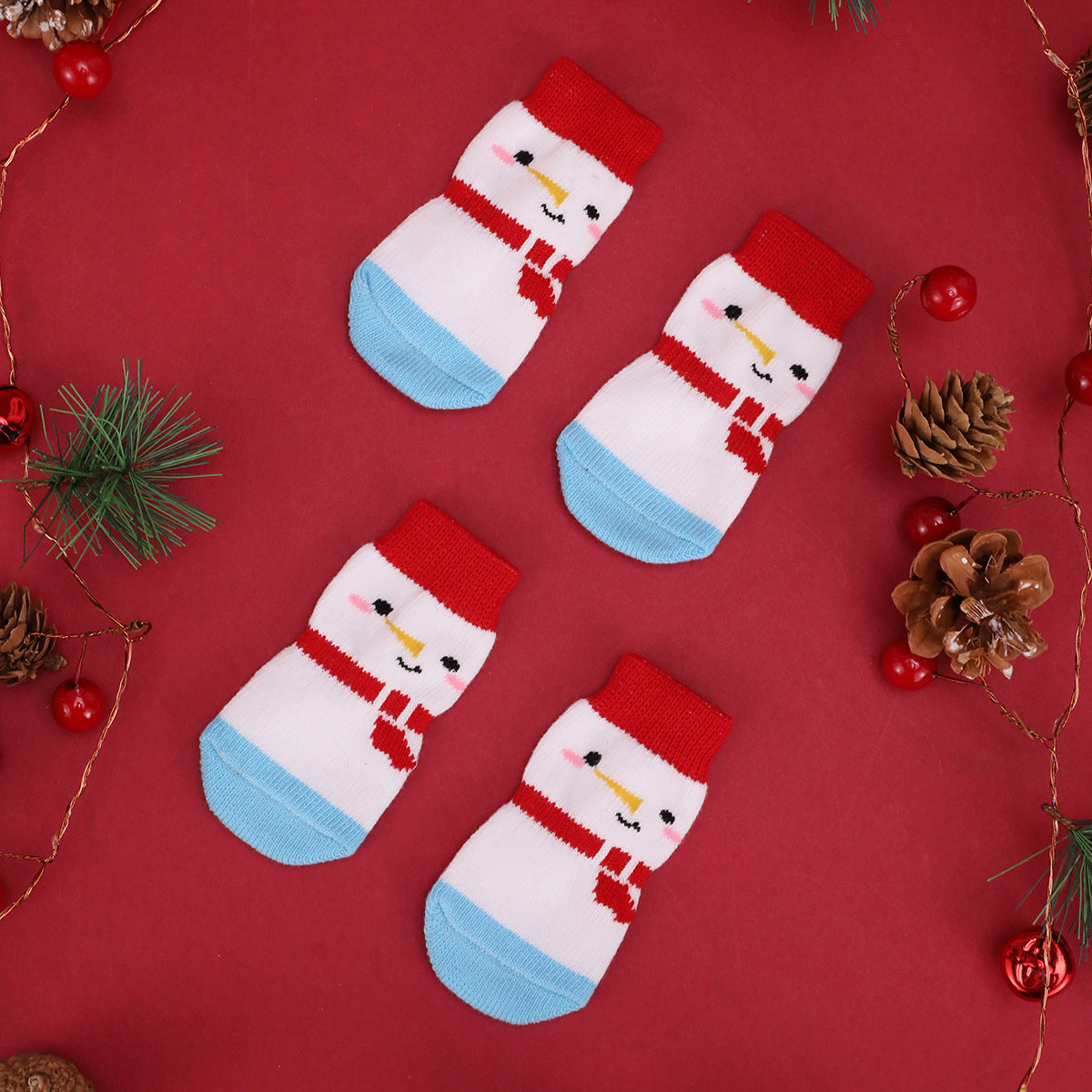 Snowman Dog Socks