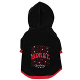 Retro Merry Christmas Dog Zip-Up Hoodie