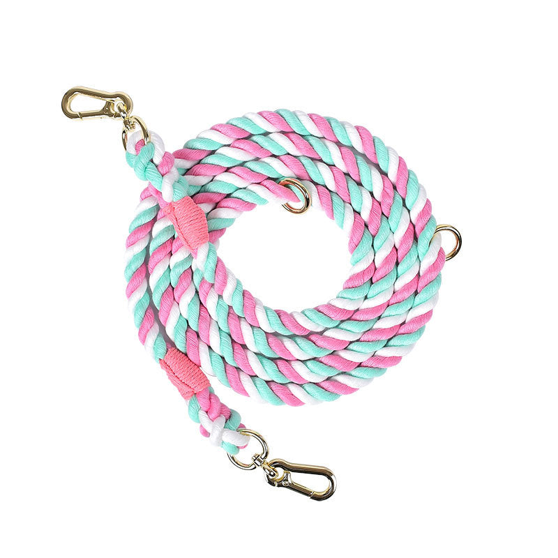 Multifunctional Ombre Rope Dog Leash