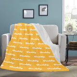 Custom Dog Name Ultra-Soft Micro Fleece Blanket .