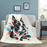 Abstract Terrier Art Ultra-Soft Micro Fleece Blanket