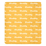 Custom Dog Name Ultra-Soft Micro Fleece Blanket . Orange