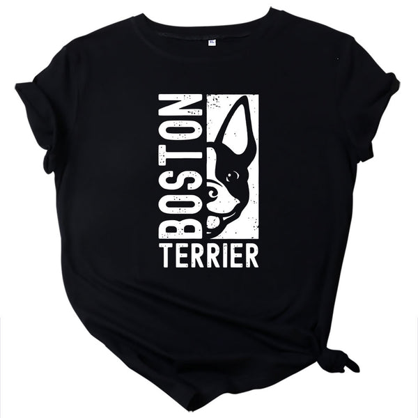 Boston Terrier Short Sleeve T-Shirt Top