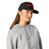 Boston Upside Down with Paw Print Embroidered 5 Panel Baseball Cap .