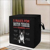 5 Rules For Boston Terrier Owners Storage Box Bag
