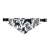 Paisley Boston Terrier Dog Bandana Collar