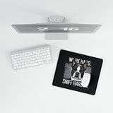 Work Hard Sniff Harder Desk Mat - Bulldog Desk Pad, Office Decor, Pet Lover Gift, Fun Workspace Accessory, Gamers' Mouse Pad