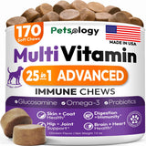 Dog Multivitamin Chewable Dog Vitamins And Supplements With Glucosamine 170 Chews Hip & Joint Immune Support Skin & Coat Gut & Heart Health Senior & Puppy Multivitamin Supplement