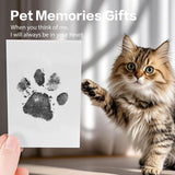 DIY Pet Paw Print Frame Kit Personalized Memorial With Ink