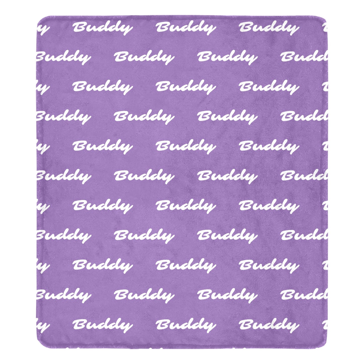 Custom Dog Name Ultra-Soft Micro Fleece Blanket . MediumPurple