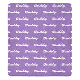 Custom Dog Name Ultra-Soft Micro Fleece Blanket . MediumPurple