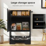 Dog Feeding Station With 2 Elevated Stainless Dog Bowls and Side Hooks